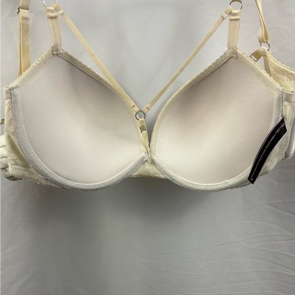 Victoria’s Secret Very Sexy Push Up 38C Bra Cream Ivory Beige Strappy Front - Picture 6 of 9
